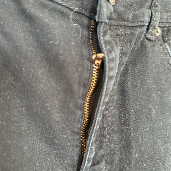 American Eagle Outfitters Black Distressed Jean Shorts size 12 - Picture 8 of 9